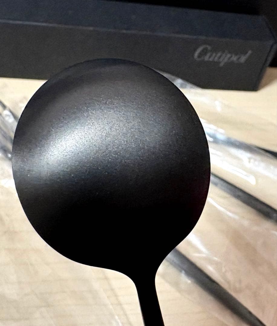 Cutipol ムーン マットブラック カトラリー5点 未使用保管品