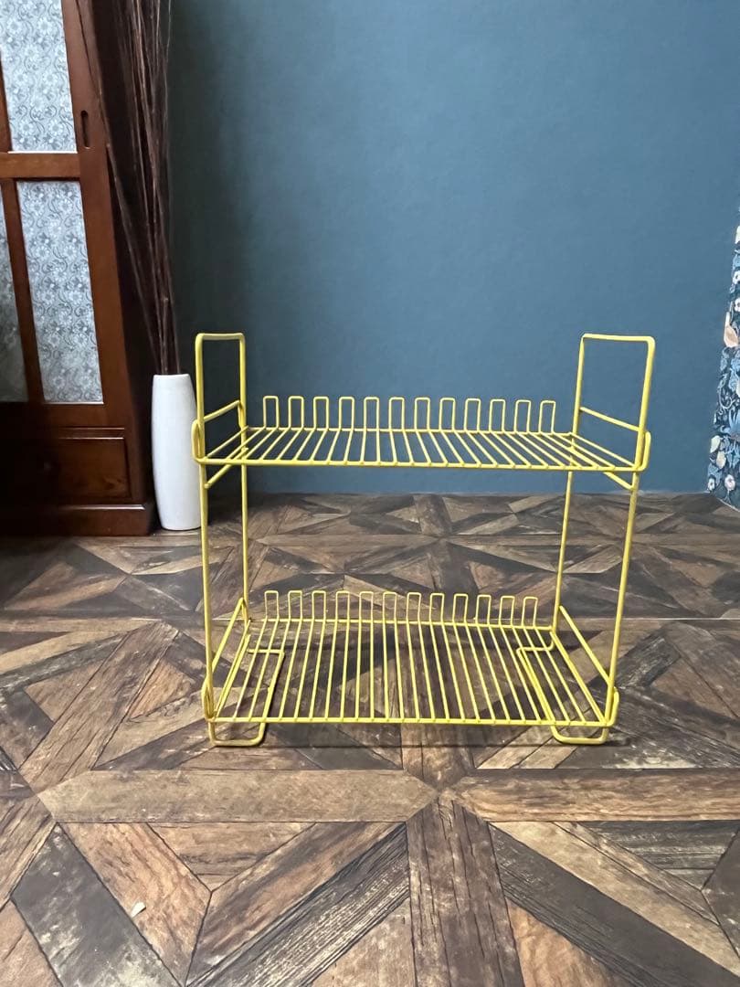 キッチン ラック 昭和レトロ レトロポップ インテリア 黄色