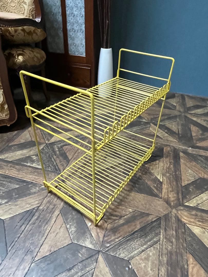 キッチン ラック 昭和レトロ レトロポップ インテリア 黄色