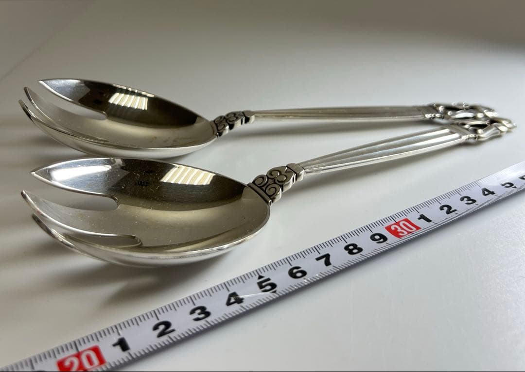 ジョージジェンセン　エコーンサラダフォーク2本180g 東Y7-0917⭐︎2F