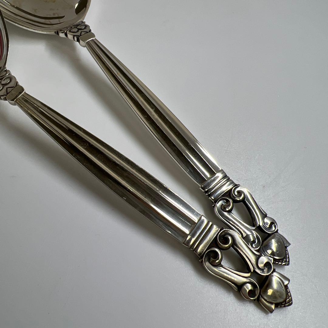 ジョージジェンセン　エコーンサラダフォーク2本180g 東Y7-0917⭐︎2F