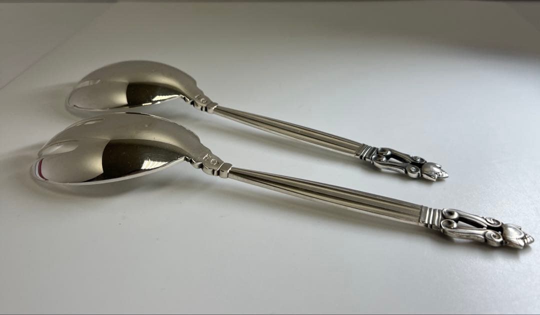 ジョージジェンセン　エコーンサラダフォーク2本180g 東Y7-0917⭐︎2F