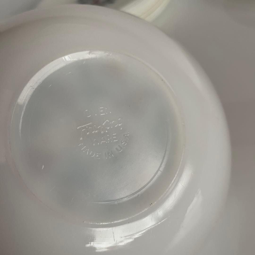 Fire King ファイヤーキングハニーサックル　プレート・ボウル10枚セット