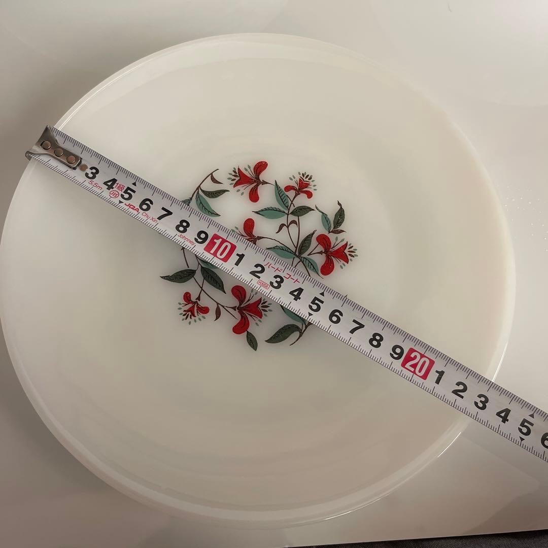 Fire King ファイヤーキングハニーサックル　プレート・ボウル10枚セット