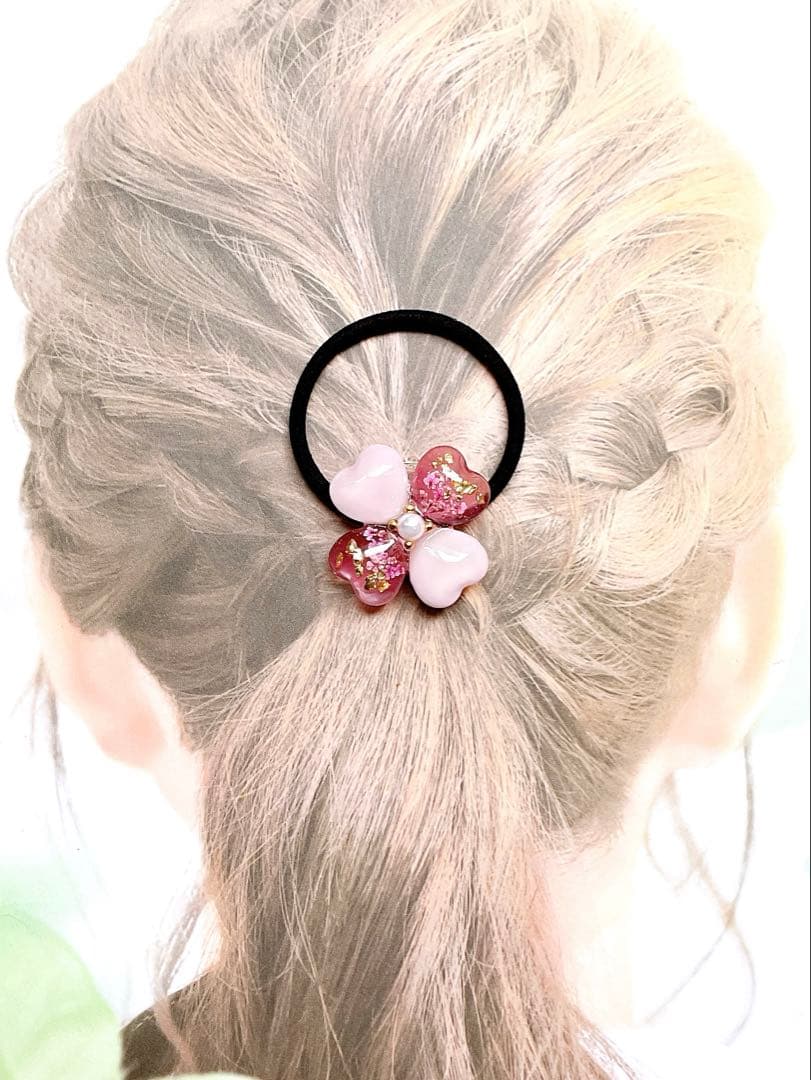 【Aー534】レジン ヘアゴム