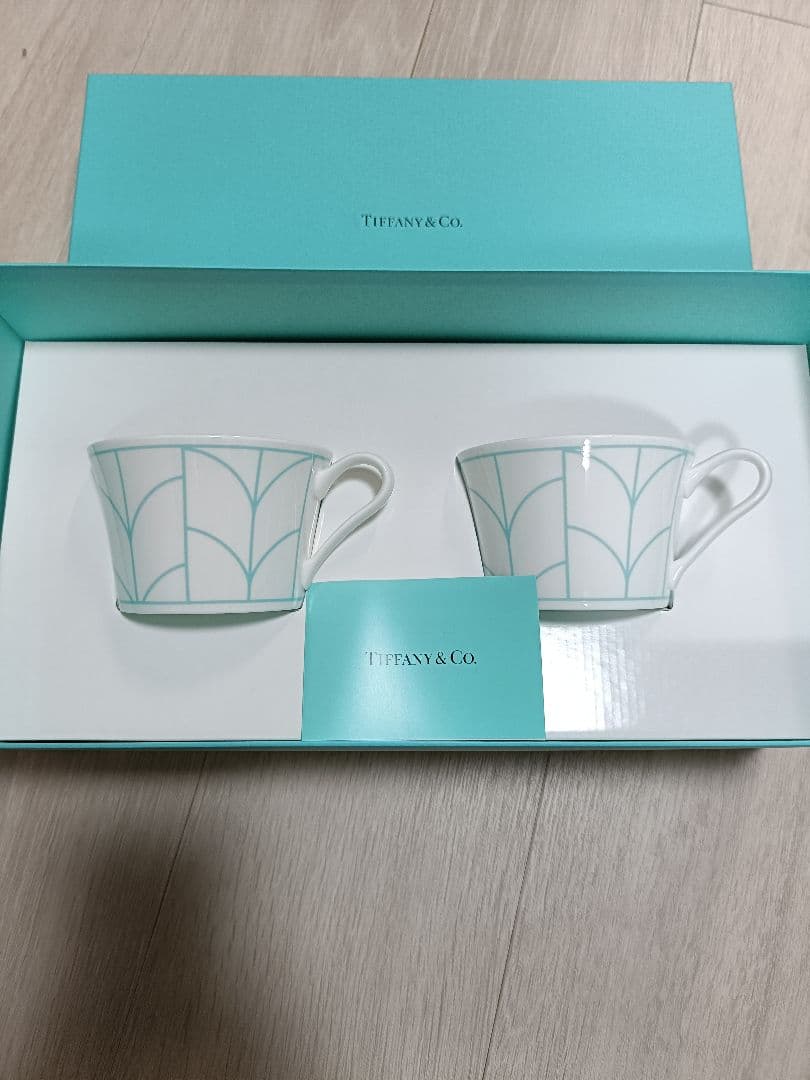 TIFFANY ウィートリーフ ペア カップ&ソーサー - メルカリ