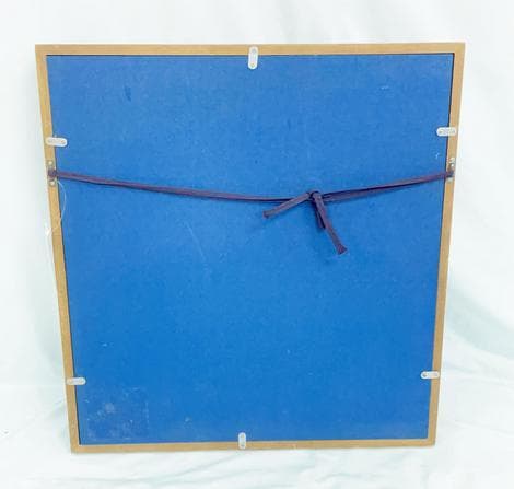 石阪春生 女性像 ペン画 金属製フレーム