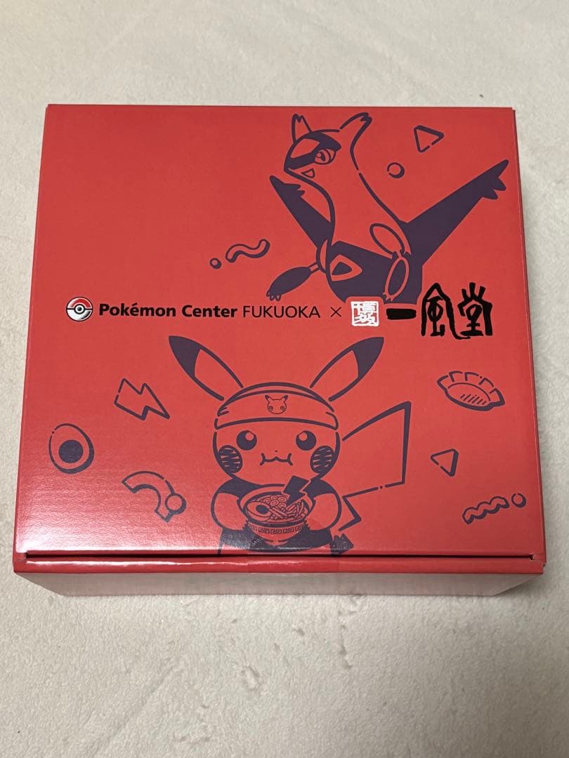 ポケモンセンターフクオカ 福岡一風堂 ラ ーメン どんぶり 赤丸白丸ショッパー