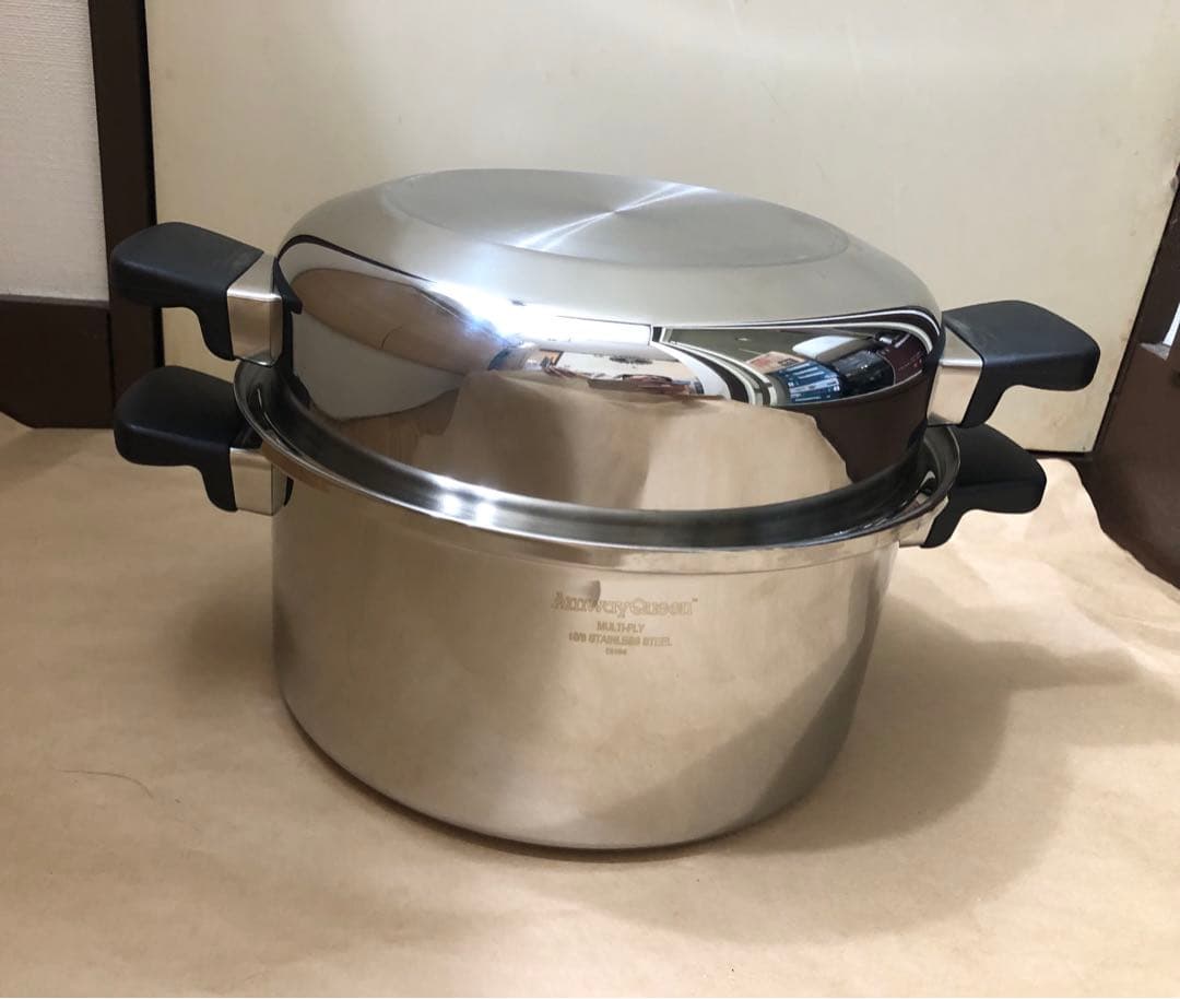 未使用　アムウェイ　クィーンクック　大フライパンと6Lシチューパンセット