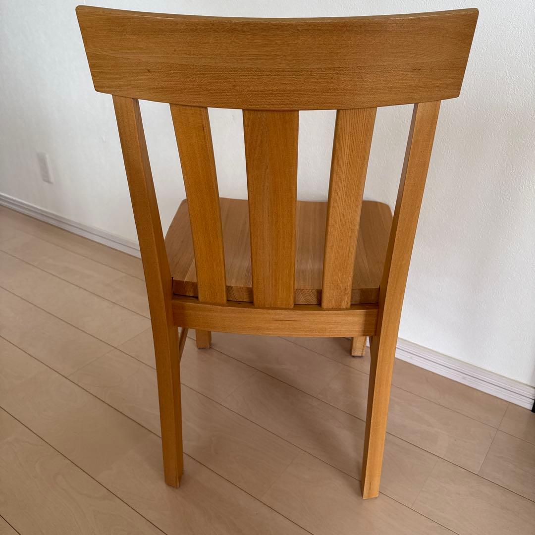 天然二レ無垢材　椅子　ダイニングチェアー
