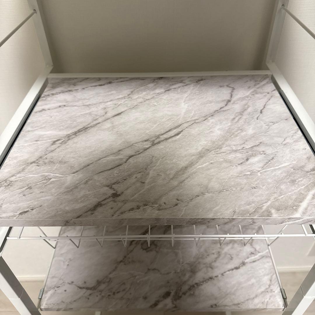 レンジ台 ゴミ箱上 ラック シェルフ スリム