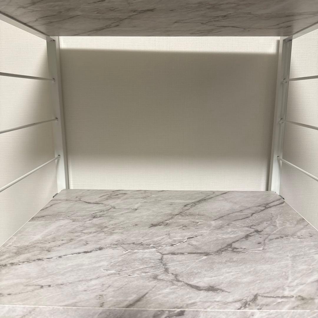 レンジ台 ゴミ箱上 ラック シェルフ スリム