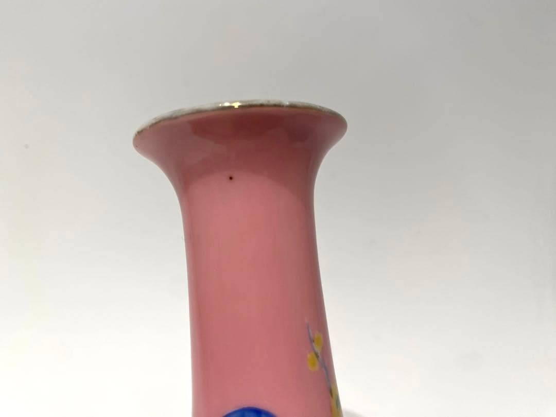 オールドノリタケ 鳥と花 花瓶 \"春\"