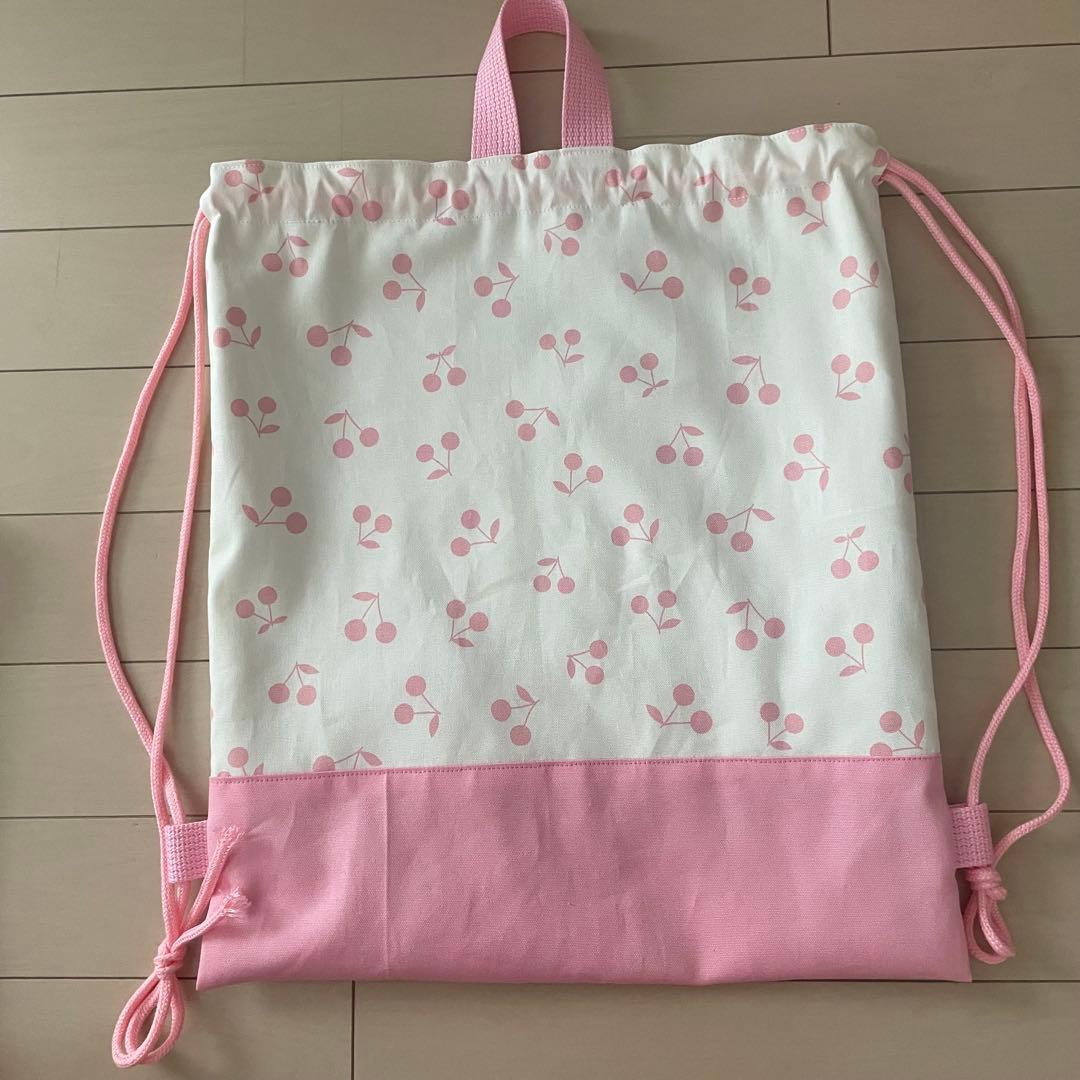 入園入学5点セット さくらんぼ ピンク ハンドメイド63 - メルカリ