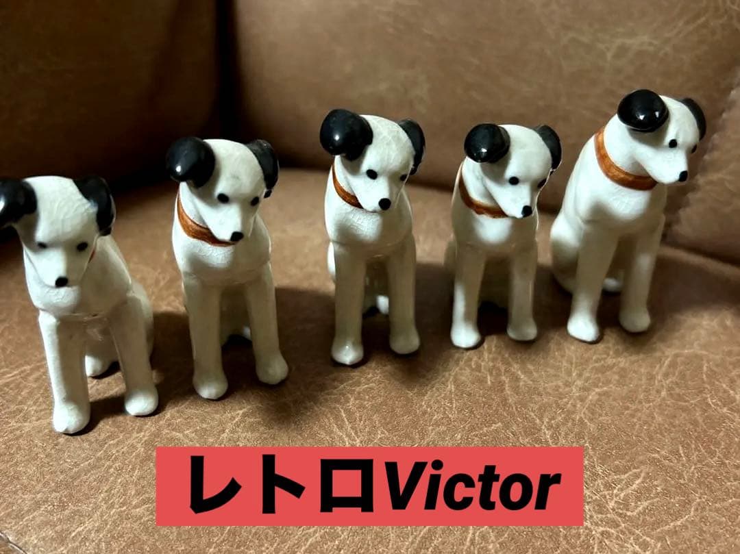 ★希少昭和レトロ◆Victor◆ビクター犬◆ニッパー犬の置物◆陶器製ビンテージ
