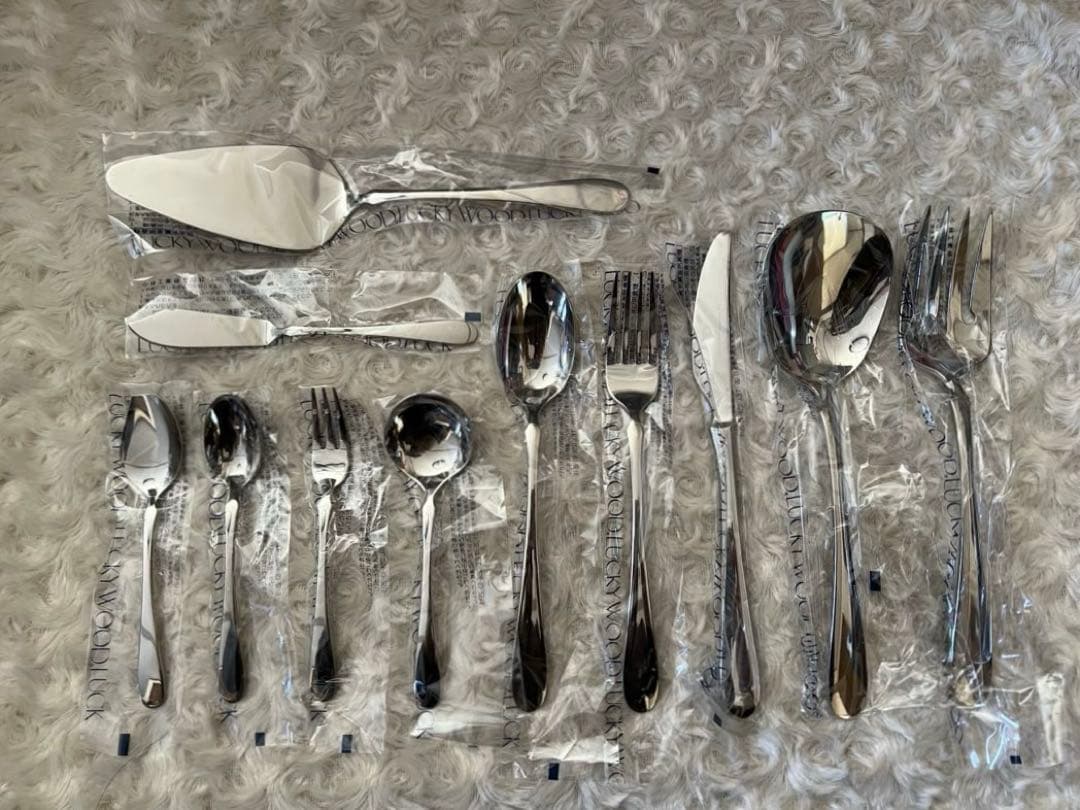 ラッキーウッド　カトラリーセット　ディナーセット〈35本セット〉18-12