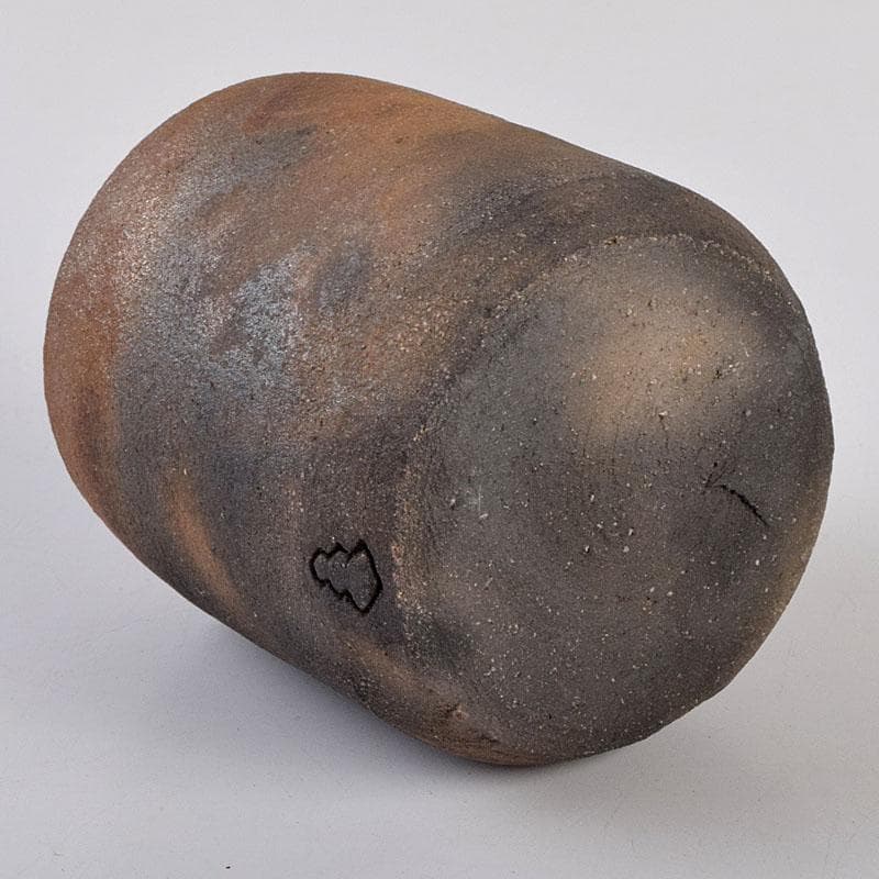 茶道具 唐津焼 四代 中野陶痴造 焼締茶入 仕覆付 共箱 V 8892 - メルカリ