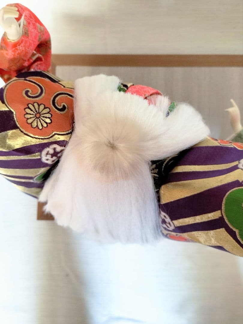 連獅子　日本人形　置物　寿美礼作