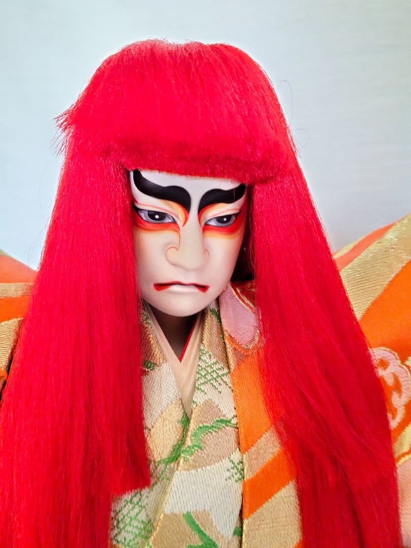 連獅子　日本人形　置物　寿美礼作