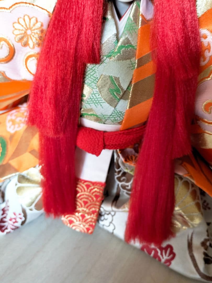 連獅子　日本人形　置物　寿美礼作