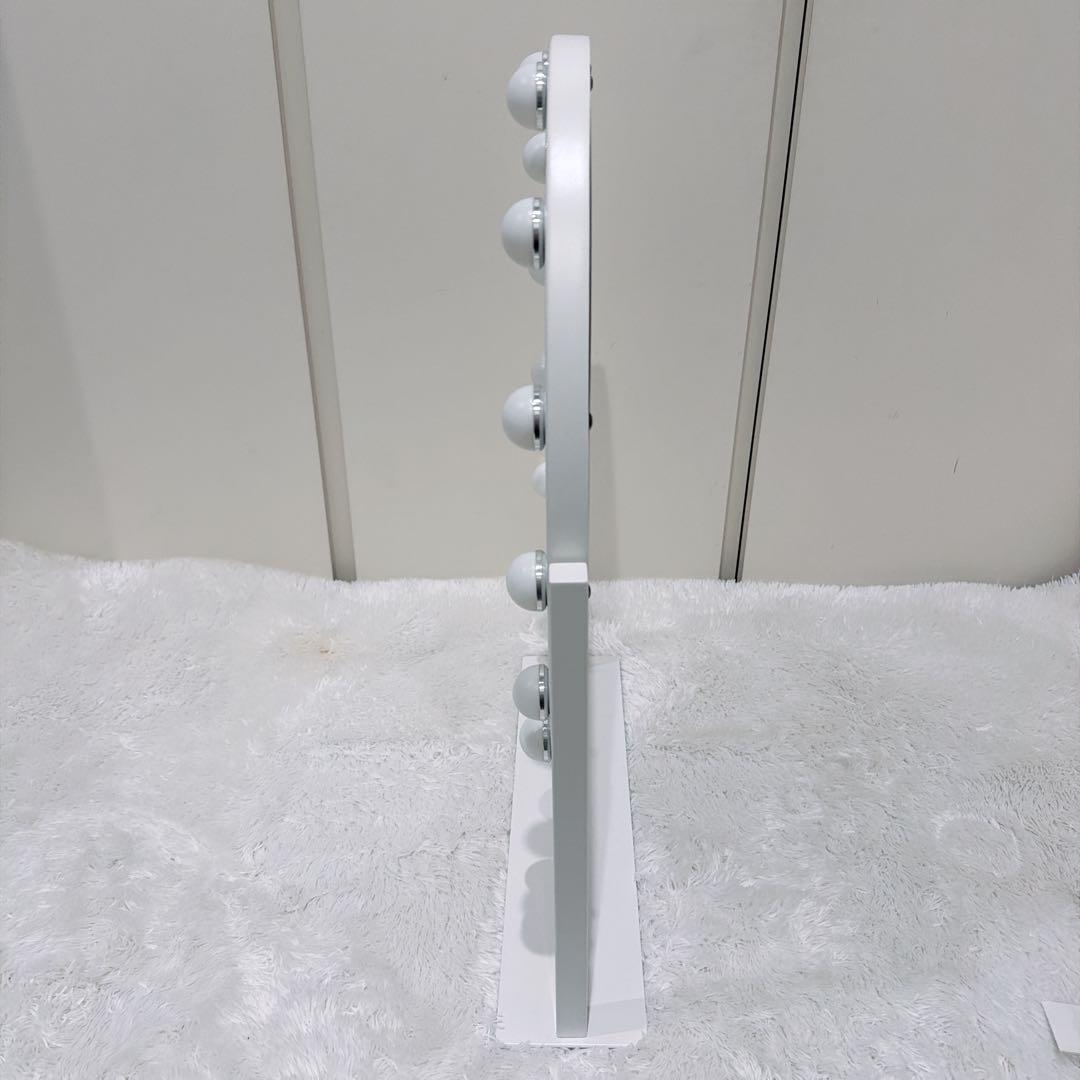 Francfranc フッツェハリウッドミラーラウンドLホワイト【女優ミラー】