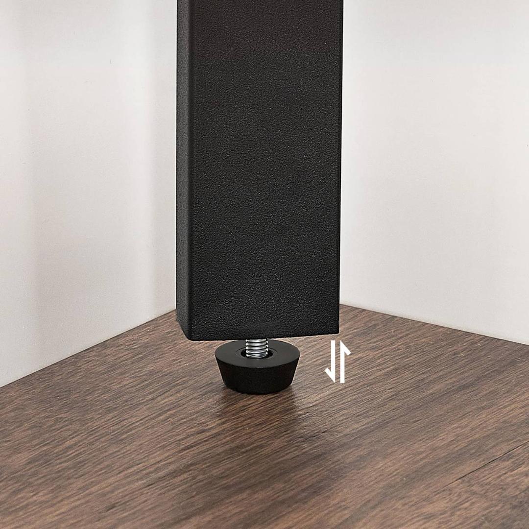 五段の木目調コーナーラック