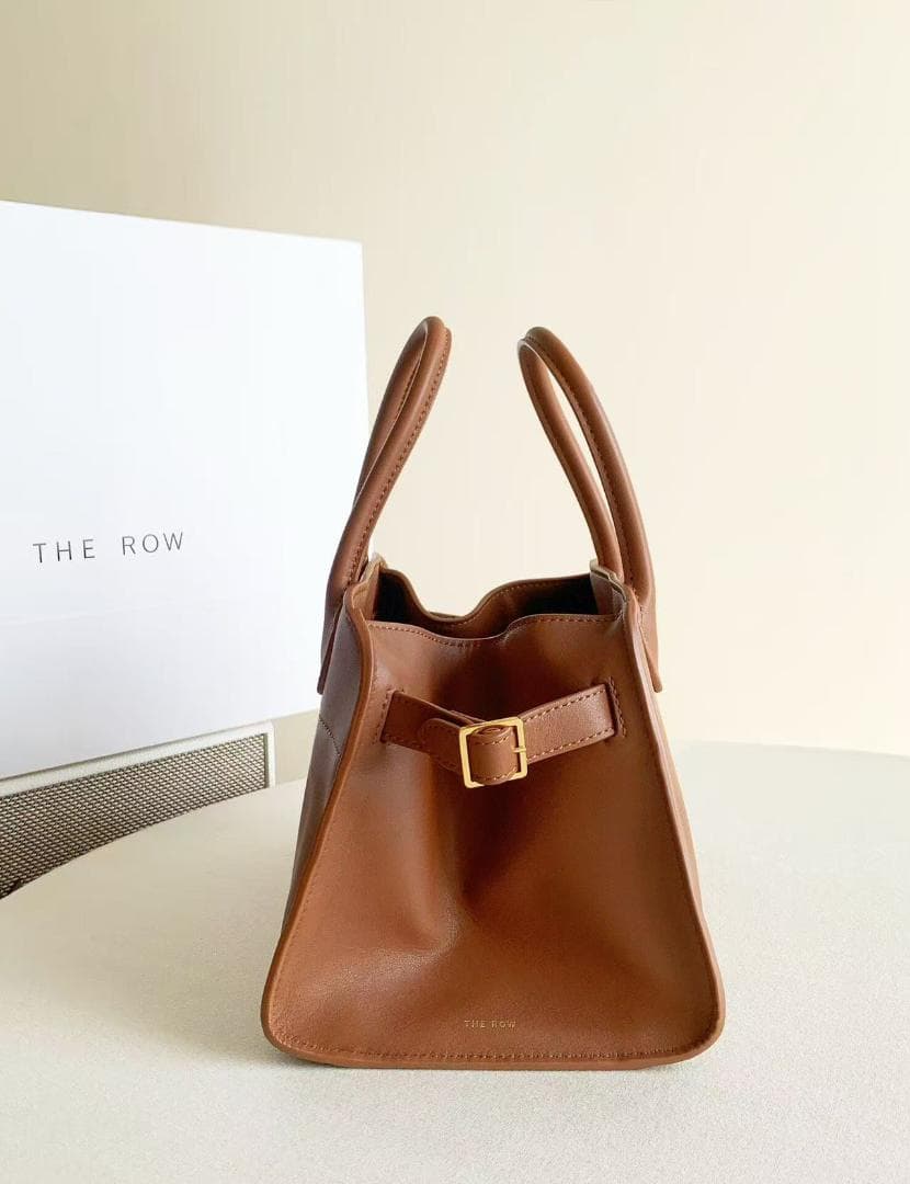 即日発送マルゴー ブラウンレザートートバッグ