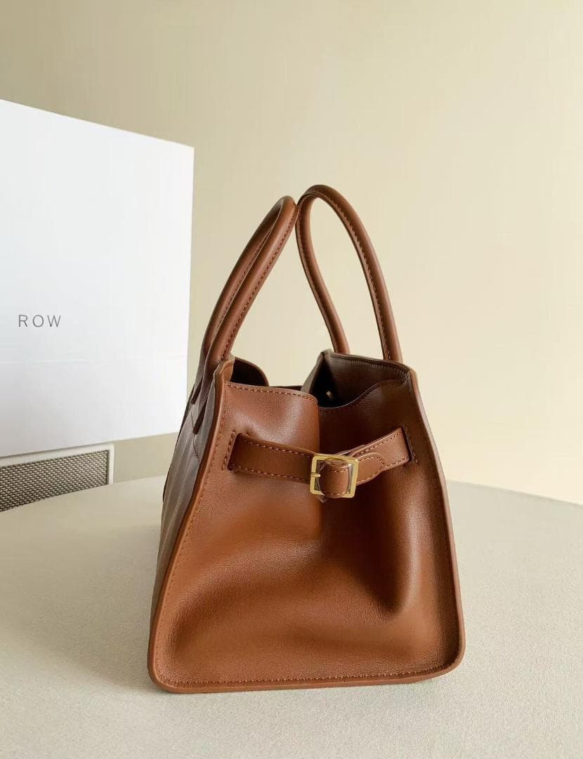 即日発送マルゴー ブラウンレザートートバッグ