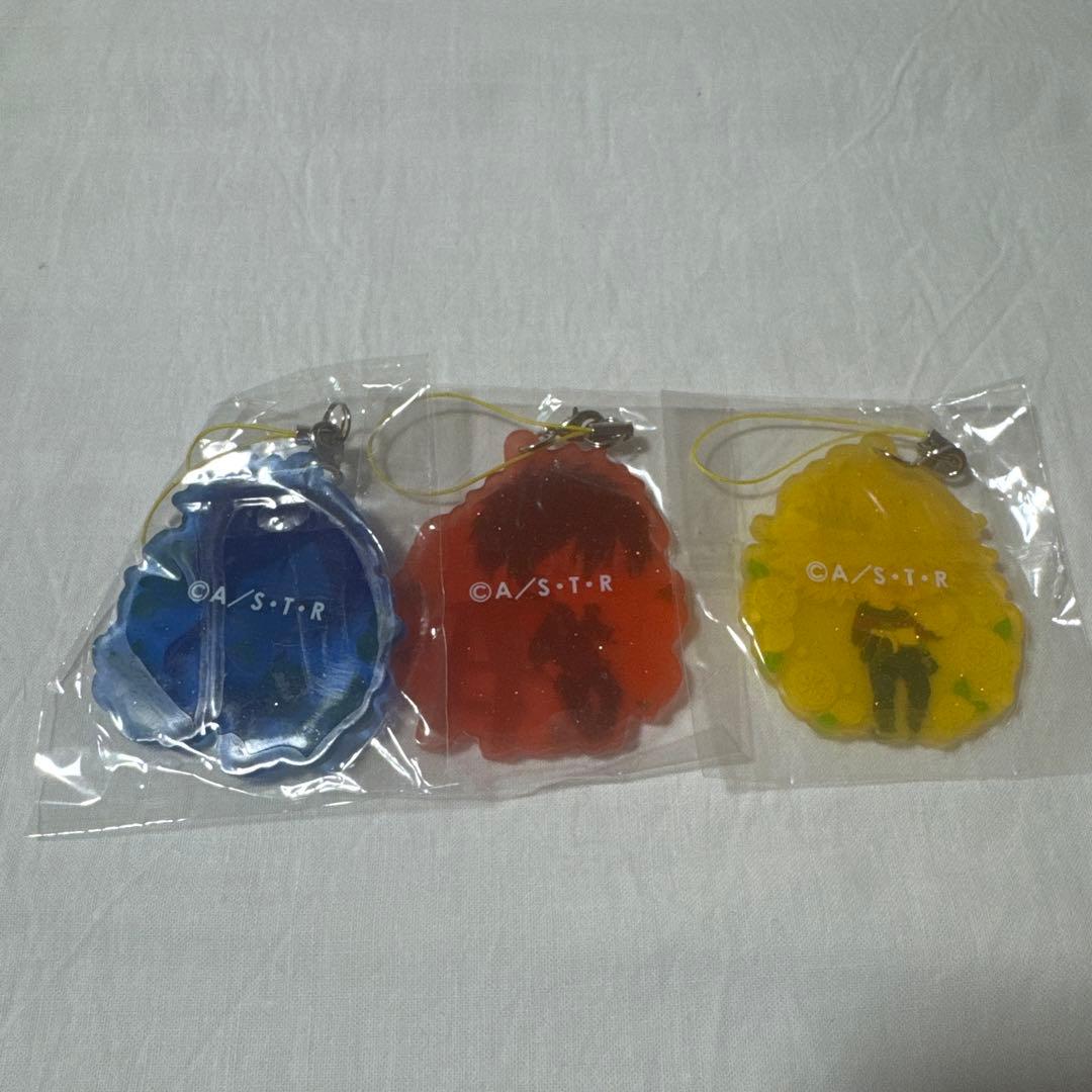 家庭教師ヒットマンREBORN! クリアラバーストラップ 3点 - メルカリ