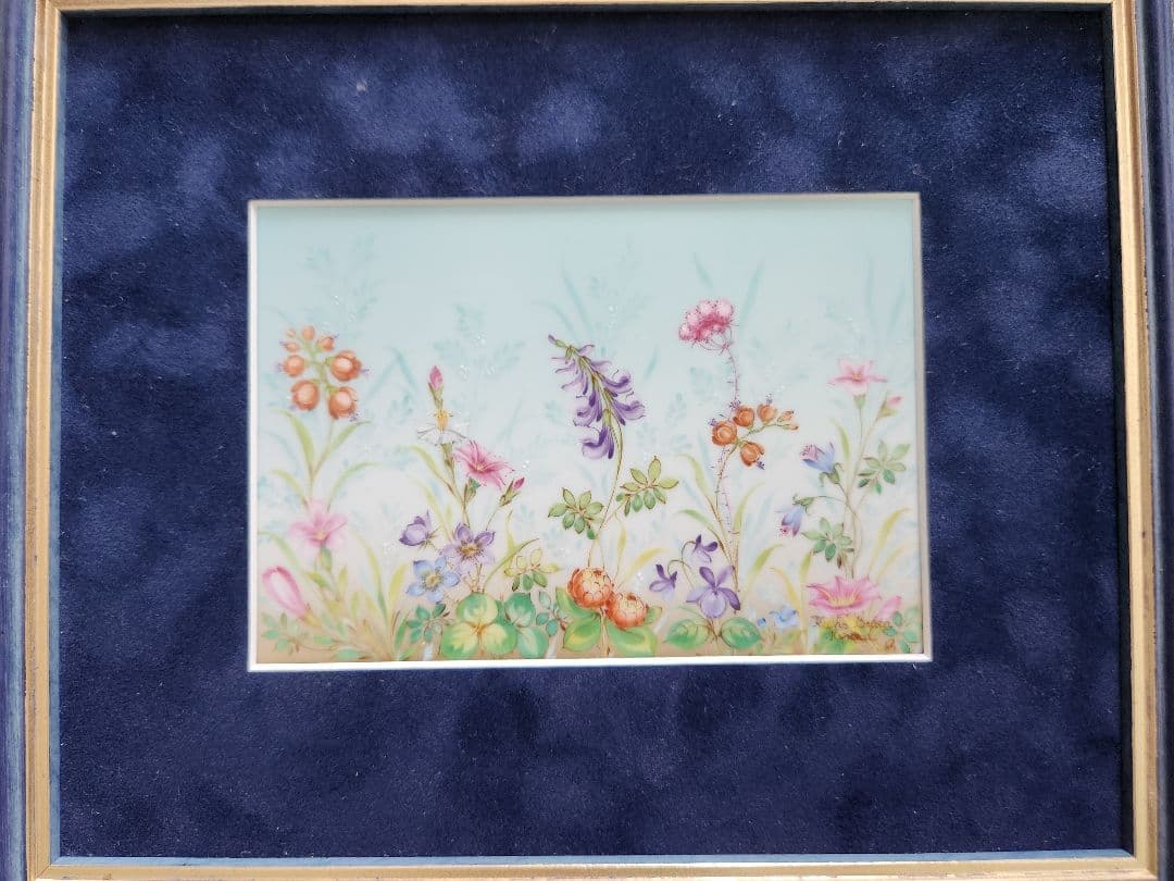 ヘレンド　フォーシーズンの陶板フレーム