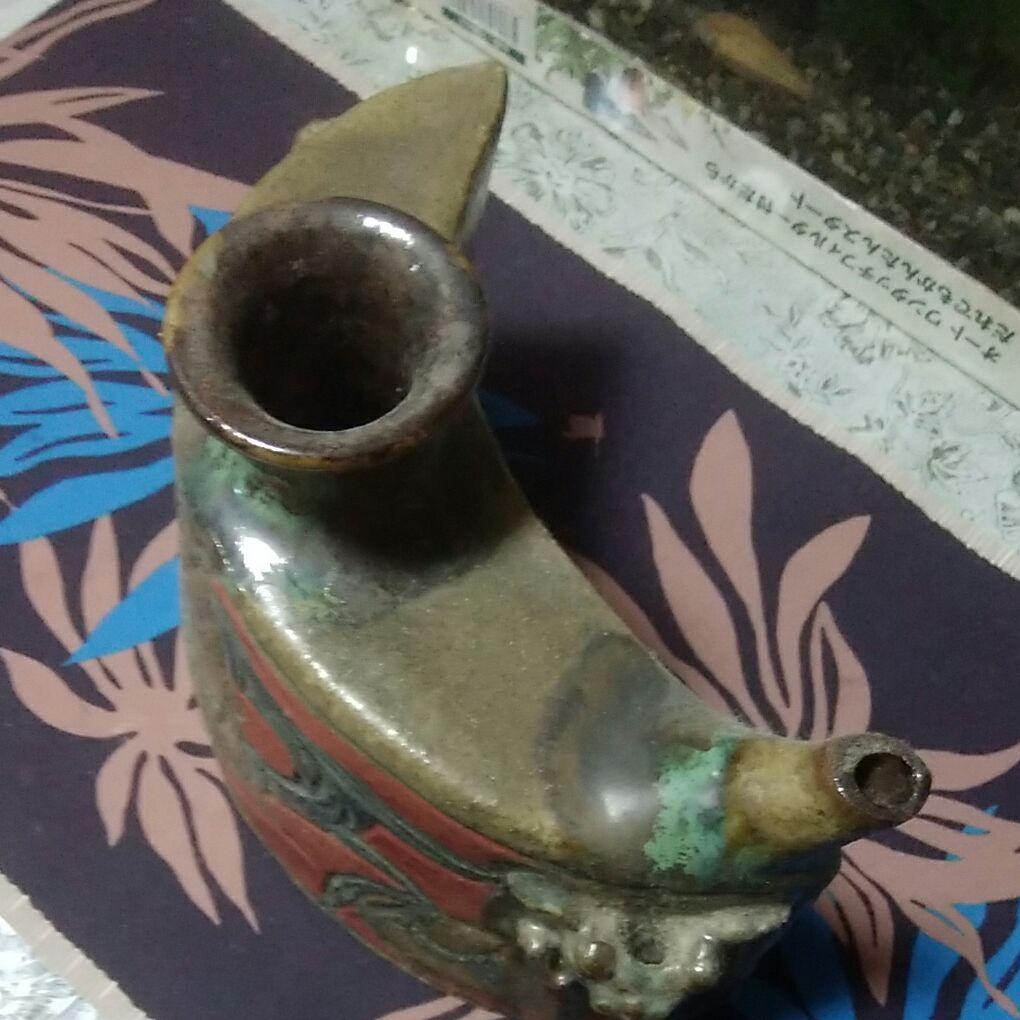 沖縄❄壷屋焼(赤絵)ダチビン❗プロフ必読願います - メルカリ