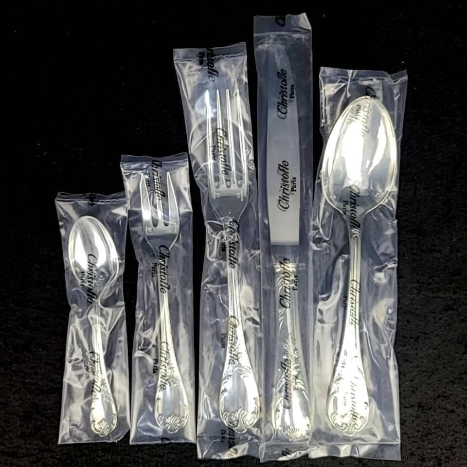 〇未使用〇クリストフル　マルリー　カトラリー　36本　6客　箱つき　セット 7