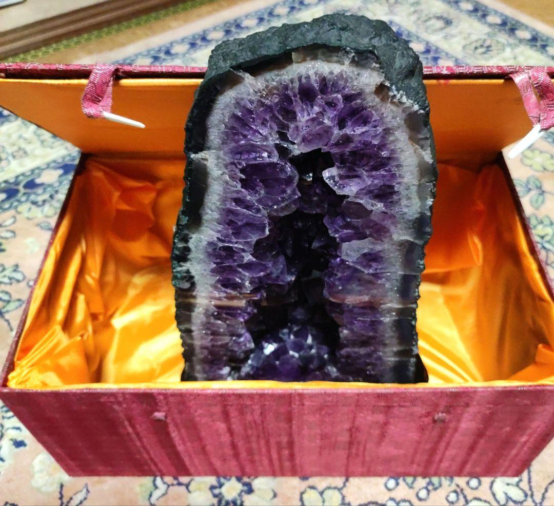 アメジストドーム 台座付き＋化粧箱