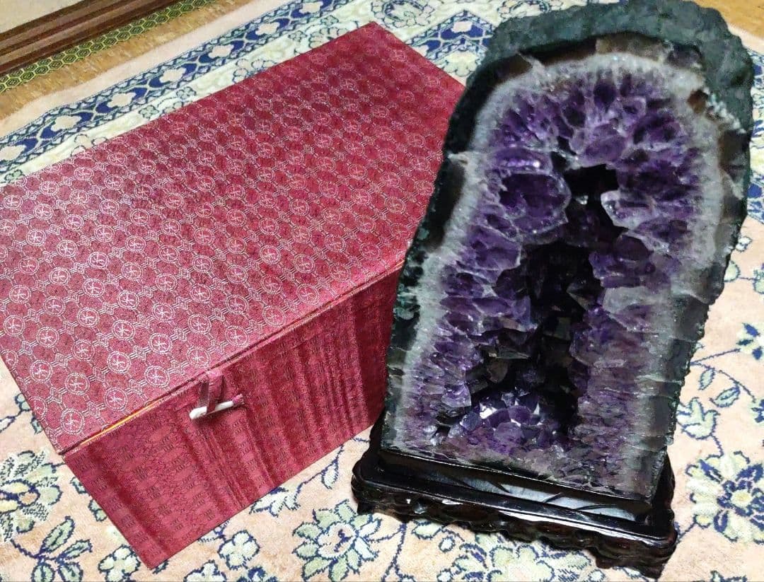 アメジストドーム 台座付き＋化粧箱