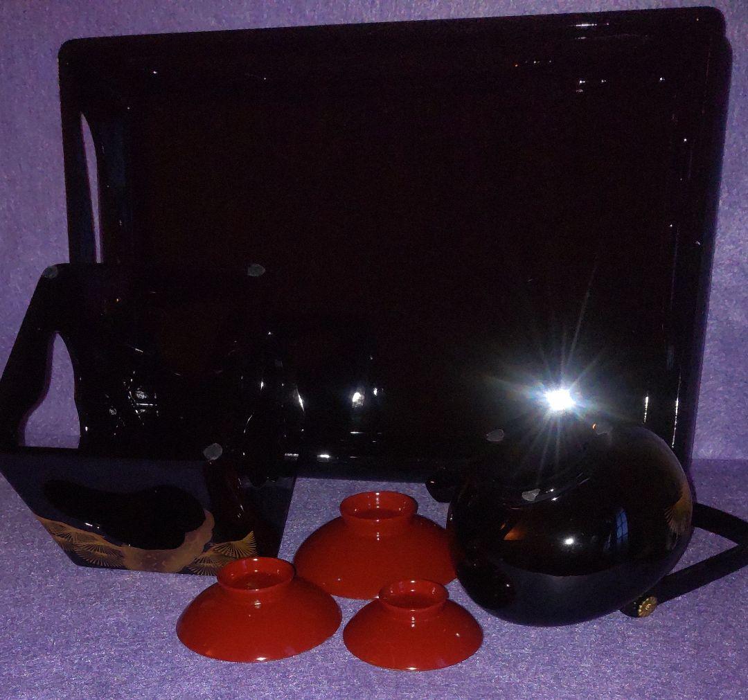 お屠蘇セット お正月 会津塗 祝い酒