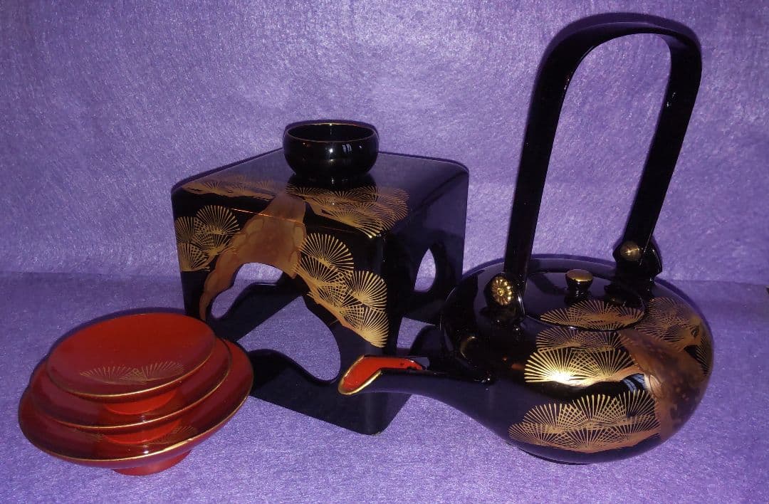 お屠蘇セット お正月 会津塗 祝い酒