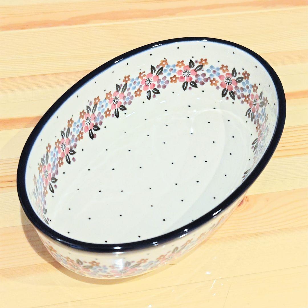 ②★レア柄★ポーリッシュポタリー　オーバルプレート＆ミニ皿