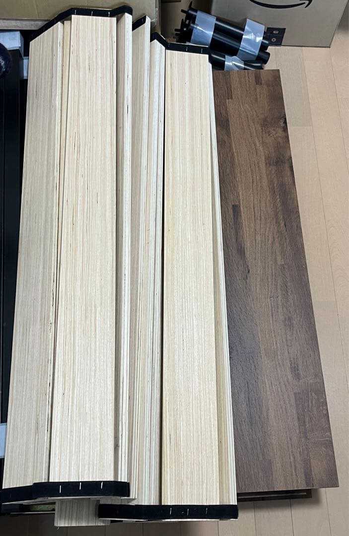 ヴィンテージ調　すのこ　シングルベッド