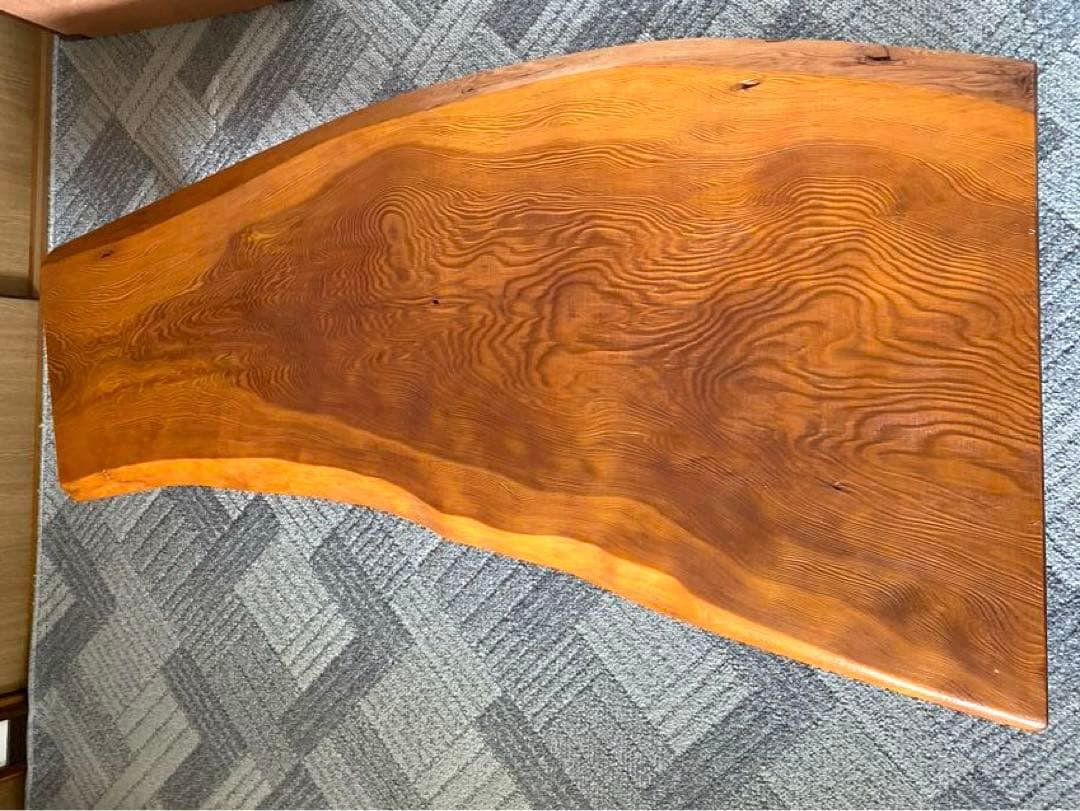 秋田杉 1枚板 座卓 テーブル ちゃぶ台 和室 天然木 ビンテージ 希少