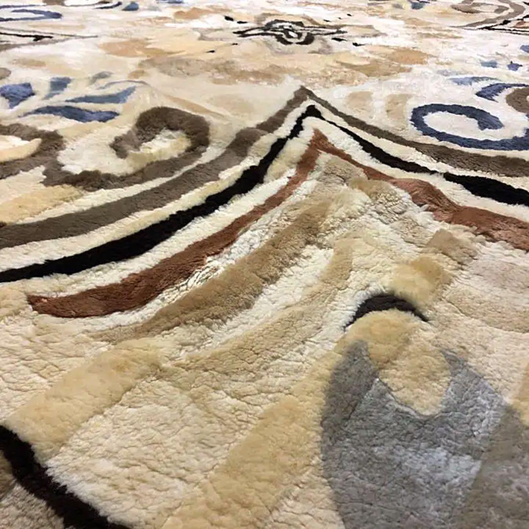 ムートンラグ　高級ムートン　ラグ　絨毯　上品　敷物　シープ　羊