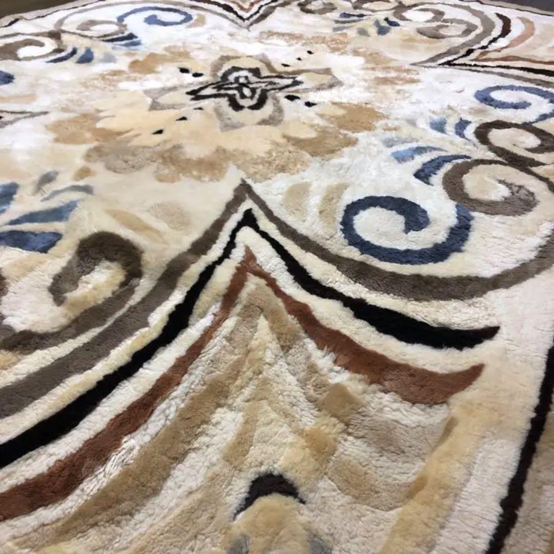 ムートンラグ　高級ムートン　ラグ　絨毯　上品　敷物　シープ　羊