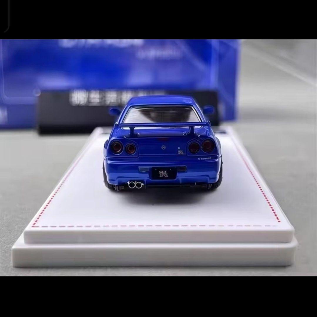 FH 1/64 R34 SKYLINE GT-R R34 V-SPECⅡ ブルー