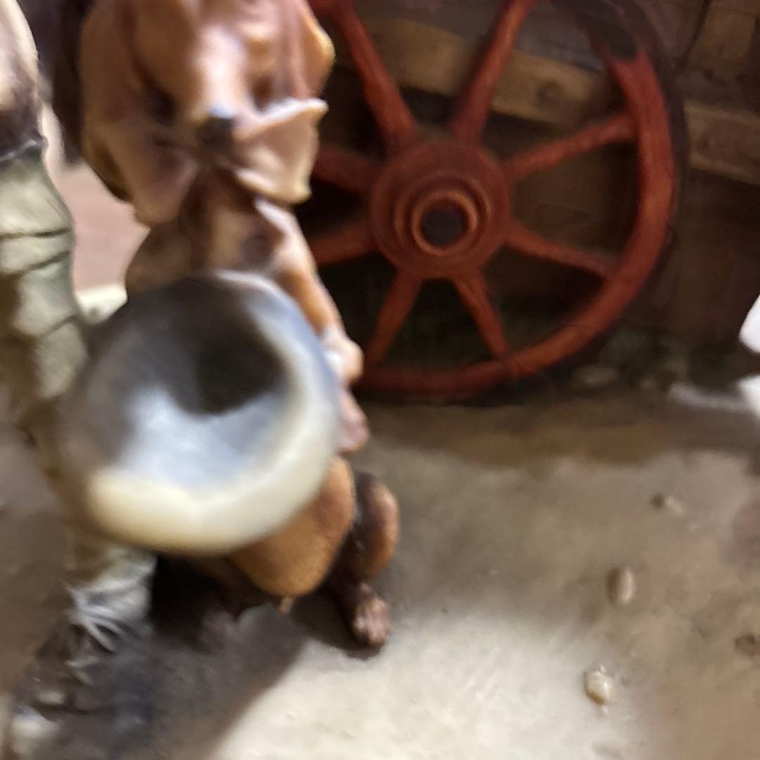 置物　陶器　人形　イタリア　陶器　ダックスフンド　作家