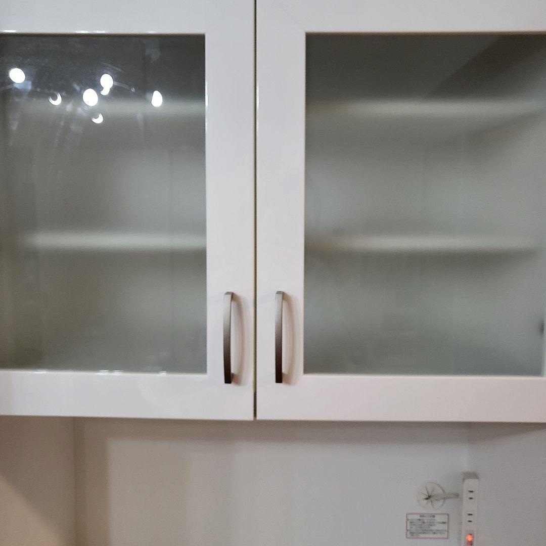 ニトリCOPAIN80ホワイトキッチン収納 食器棚