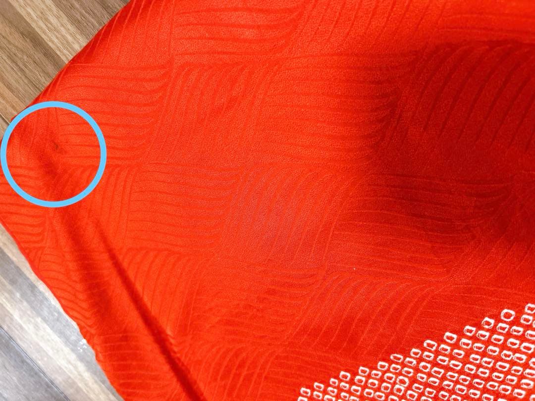 総絞り被布♡七五三　3歳　女の子　セット　一式　赤系　駒刺繍