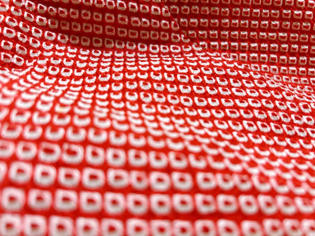 総絞り被布♡七五三　3歳　女の子　セット　一式　赤系　駒刺繍