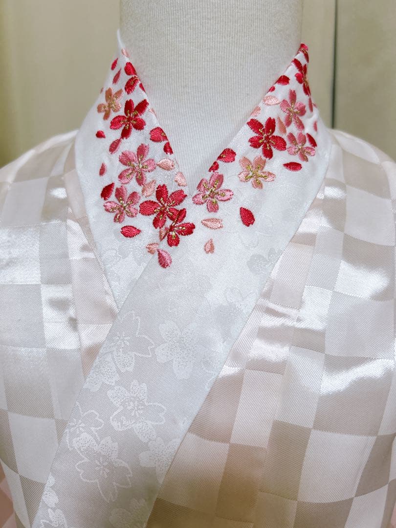 総絞り被布♡七五三　3歳　女の子　セット　一式　赤系　駒刺繍