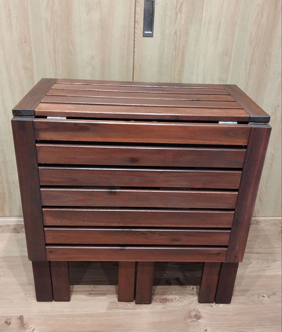 【送料込】美品　IKEA イケア　エップラロー折りたたみテーブル　テーブル　木製