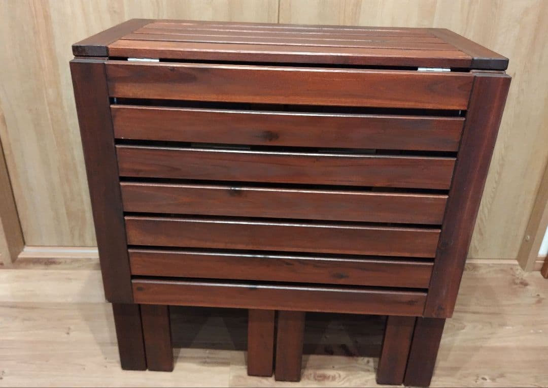 【送料込】美品　IKEA イケア　エップラロー折りたたみテーブル　テーブル　木製