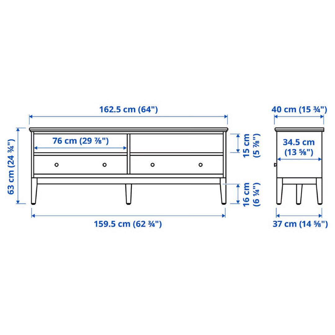 【極美品】IKEA IDANÄS イダネス　テレビ台 ホワイト